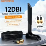 WiFi 6E антенна с магнитным основанием и RP-SMA разъемами 3