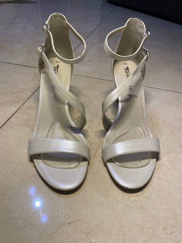 Босоножки белые женские размер 40-41 2