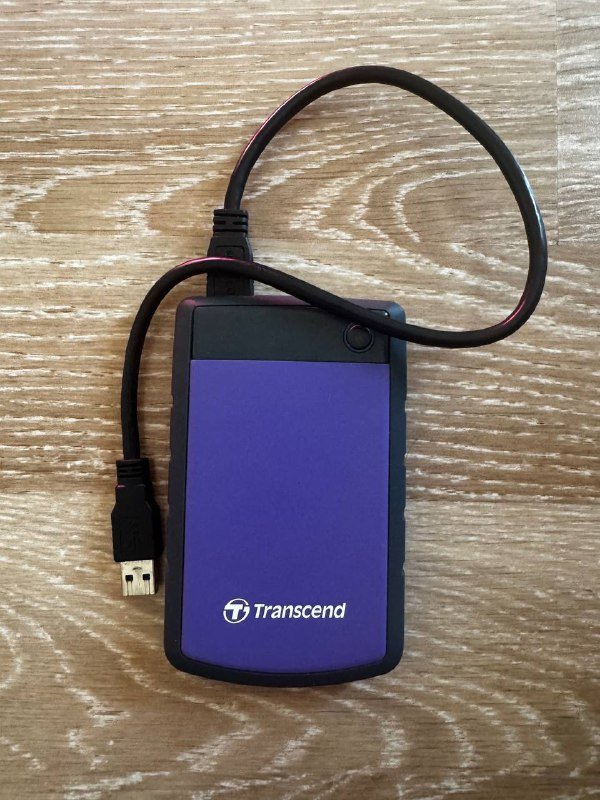 Transcend StoreJet 25H3P внешний HDD 1 ТБ USB 3.0