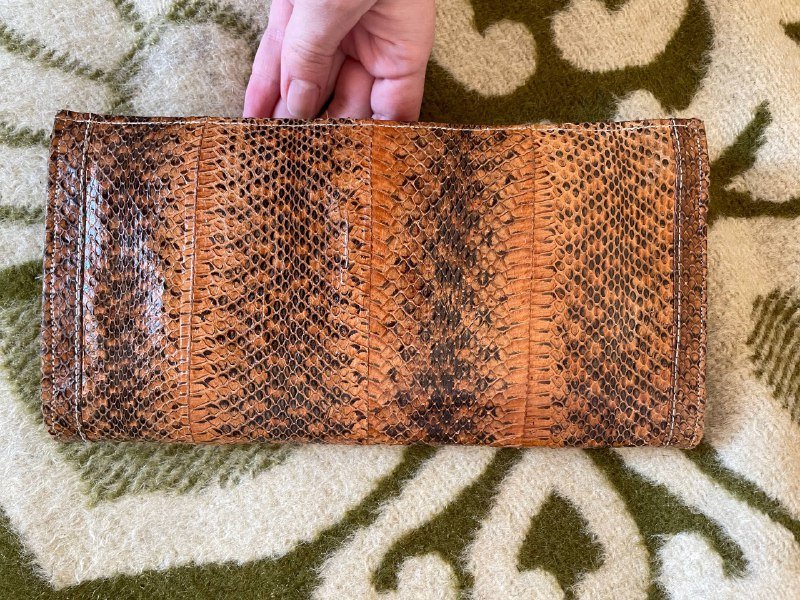 Клатч из натуральной змеи 4