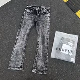 PURPLE washed flared jeans 1