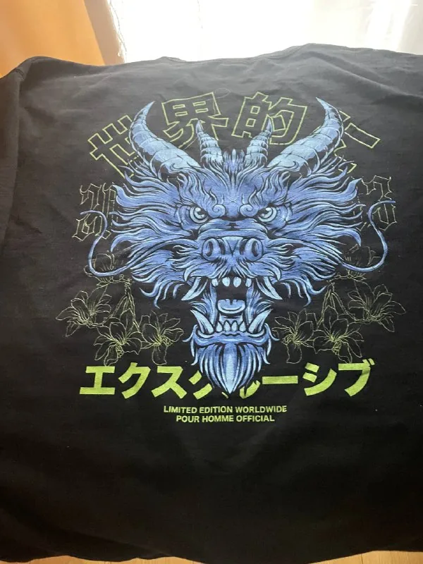Мужская тёплая лёгкая кофта L–XL с рисунком на спине