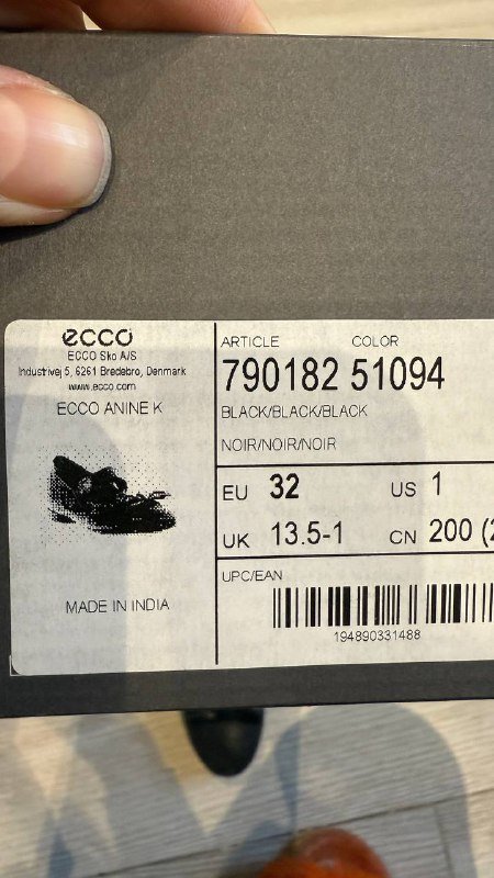 Туфли для девочки черные натуральная кожа, размер 32