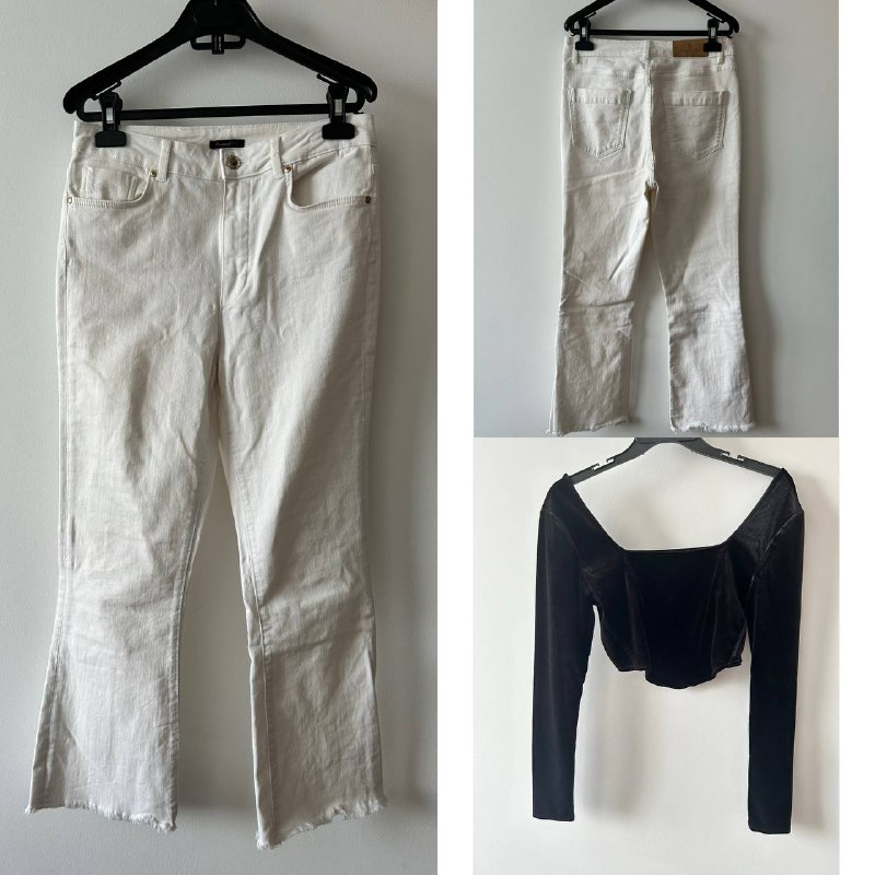 Юбка белая, брюки, рубашка, топы, платье женская одежда Massimo Dutti, Zara, Tommy Hilfiger, Intimissimi, Nike, H&M, ginatricot 6