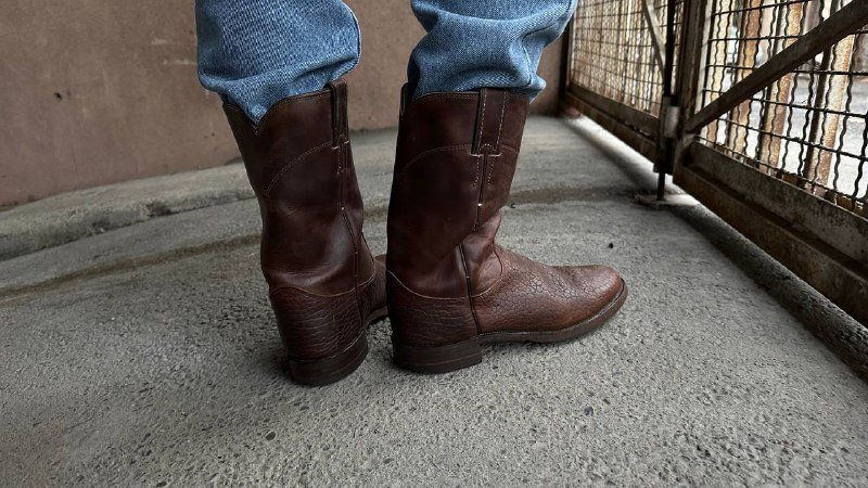 American cowboy leather boots size 39 4
