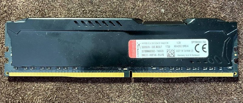 GeIL DDR4 4GB, HyperX DDR4 4GB, HyperX DDR3 4GB, ANCAI DDR3 8GB, SanDisk Z400s 128GB, TeamGroup L5 3D 120GB 3