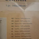 Шторы JYSK под серый лён, 145×300 см, пара 4
