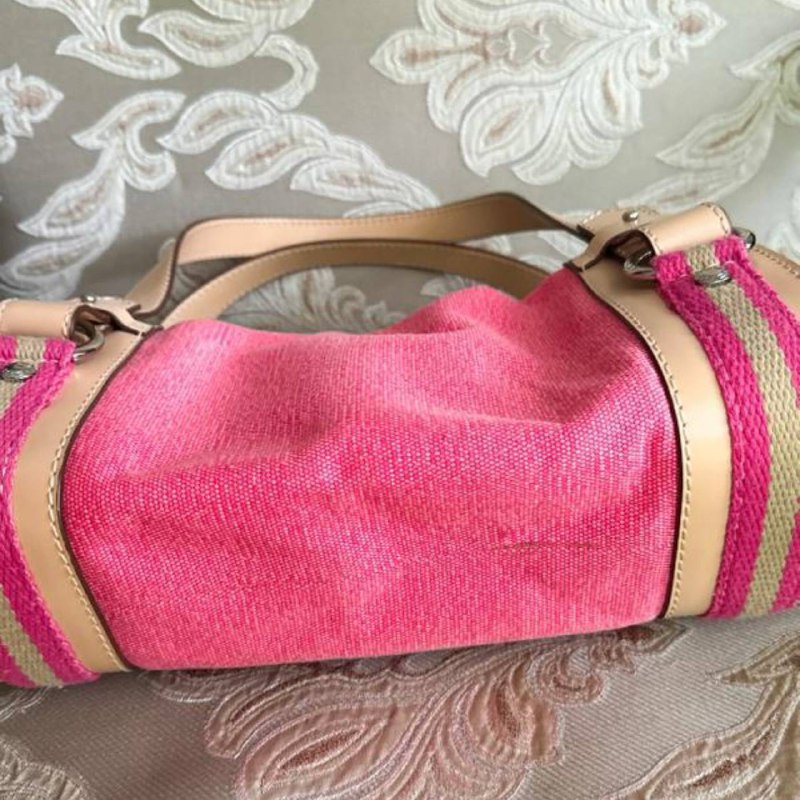 Сумка Lancel оригинал, розовый деним и натуральная кожа 8