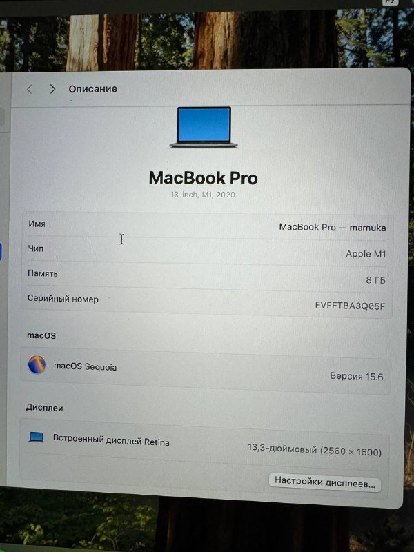 MacBook Pro M1 8GB 13-inch 2020 4