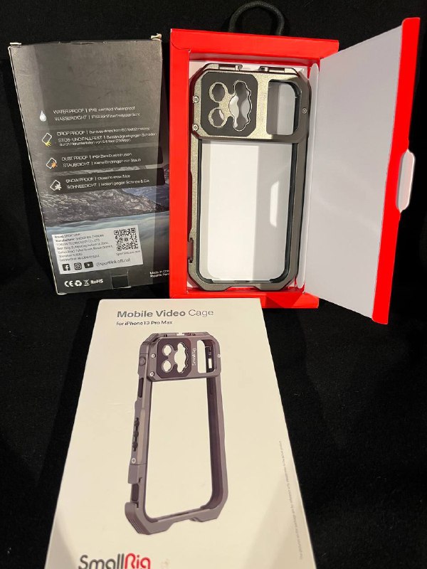 микроскоп, водонепроницаемый чехол, клетка, анаморфный объектив, держатель для iPhone 3