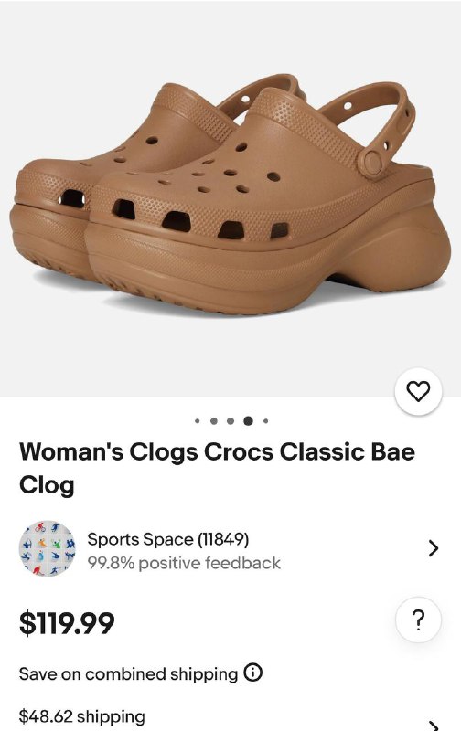 Crocs Bae кроксы молочного цвета размер 41-42