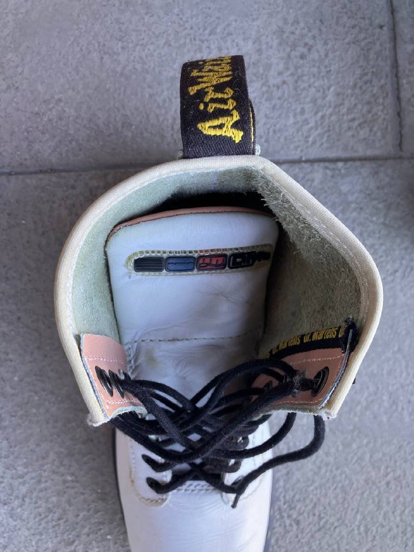 Винтажные ботинки Dr. Martens 9566 белые размер UK 6.5 4