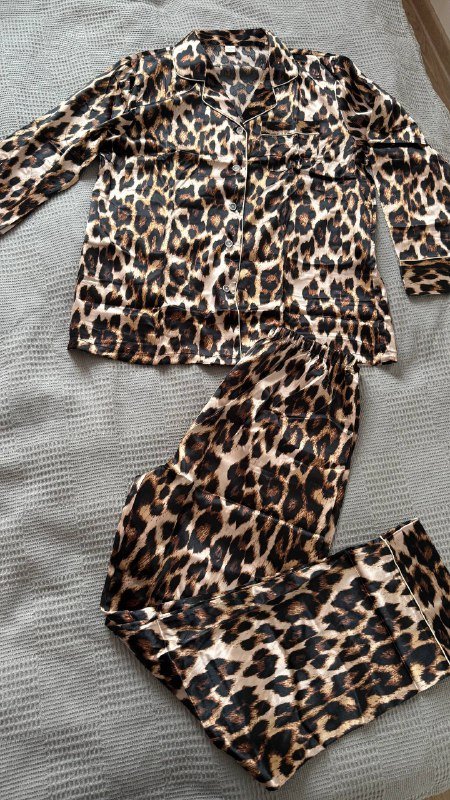 Женская пижама с леопардовым принтом 4