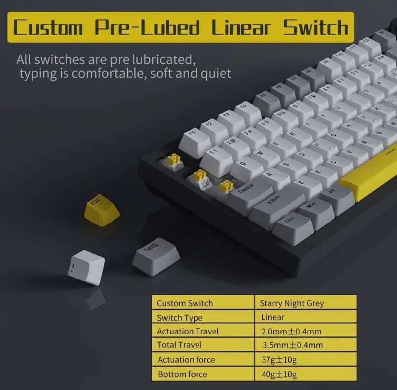 Механическая клавиатура AK820 Wired Edition 2