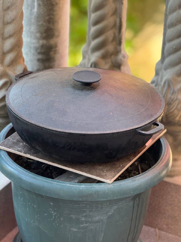 Казан чугунный 12 литров 2