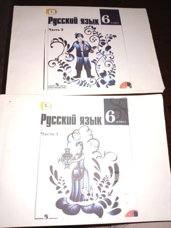 Учебники по русскому языку 6 класс Часть 1 и 2