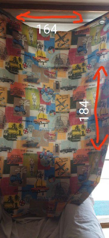 Плотная штора для кухни или комнаты 2