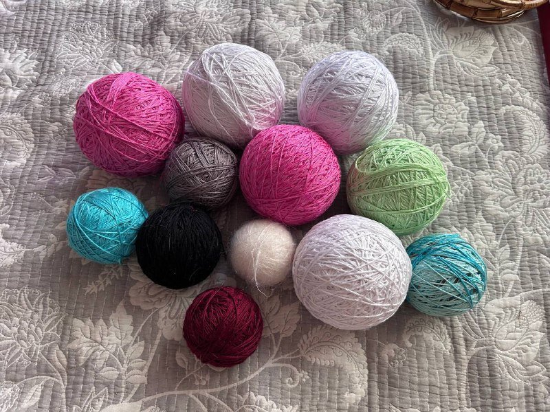 Пряжа, спицы, крючки, фурнитура, шерсть для валяния