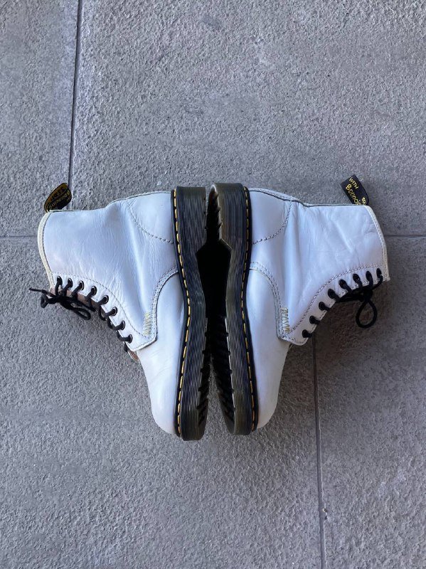 Винтажные ботинки Dr. Martens 9566 белые размер 39 4