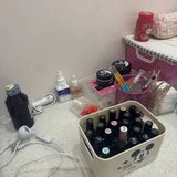 Набор для маникюра с лампой, фрезером и гель-лаками 6