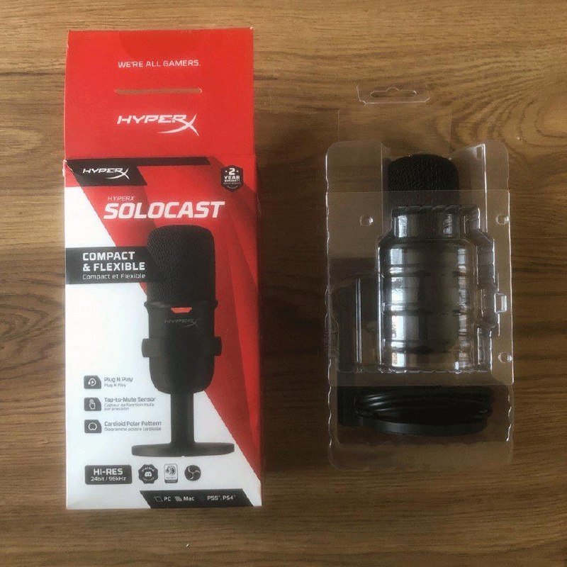 Микрофон HyperX Solocast для стриминга