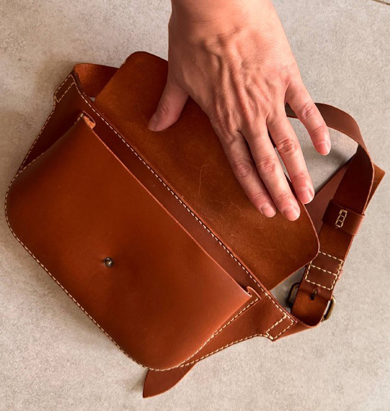 Поясная сумка IAMPOINT из натуральной кожи 7