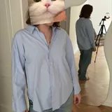 Голубая рубашка ZARA 1