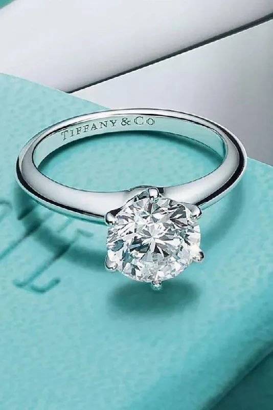 Original Tiffany platinum engagement ring 1