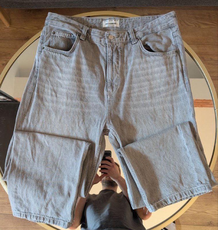 Мужские джинсы PULL&BEAR серые размер 46