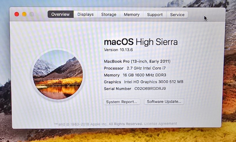 MacBook Pro 13" (Early 2011) - 180 ₾ 8