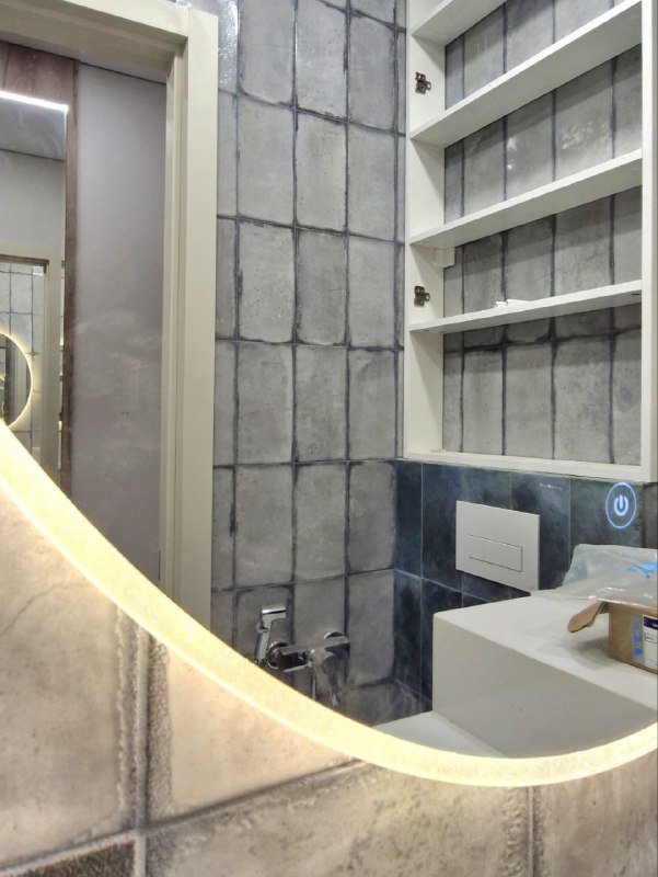 Зеркало с подсветкой в ванную 60x80 см 2