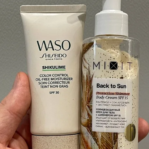 Солнцезащитные кремы MIXIT и Shiseido Waso