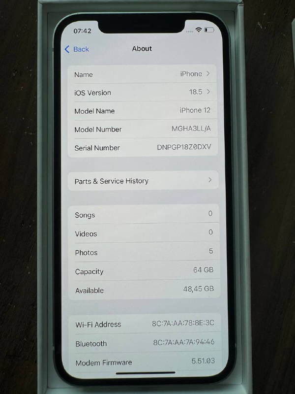 iPhone 12 зелёный 64GB 3