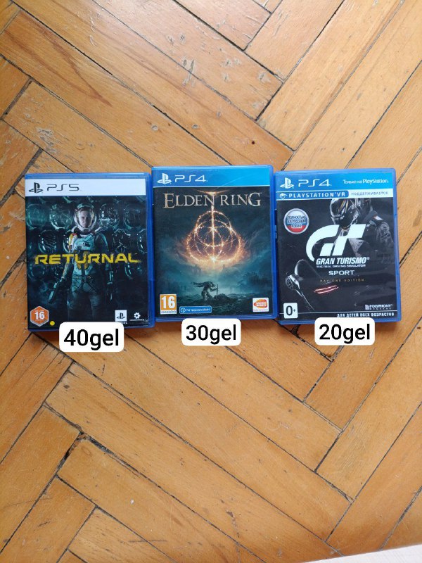 Returnal, Elden Ring, Gran Turismo Sport игры для PS4/5