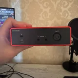 Аудиокарта Focusrite Scarlett Solo, микрофон AKG P420 2