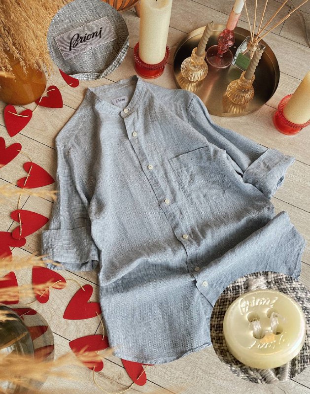 Легкая гавайка desigual, Рубашка в клетку Ralph Lauren, Гавайка с Гавайев, Льняная рубашка Brioni, Рубашка Kangol 4