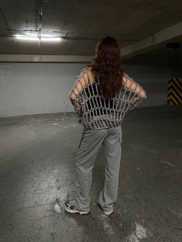 Сетка худи шерсть акрил Oversize 5