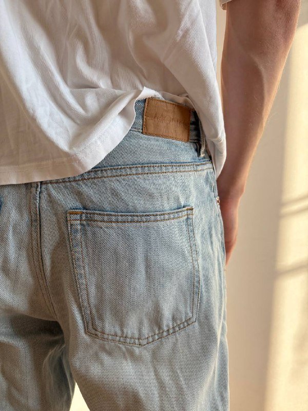 Черные джинсы, синие джинсы с необработанным краем 7