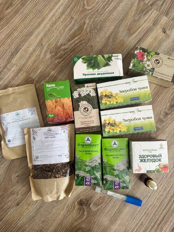 Набор лекарственных трав и чаёв для здоровья желудка