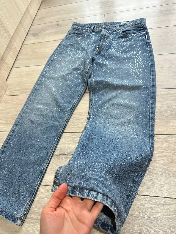 Джинсы Zara в камнях новые 3