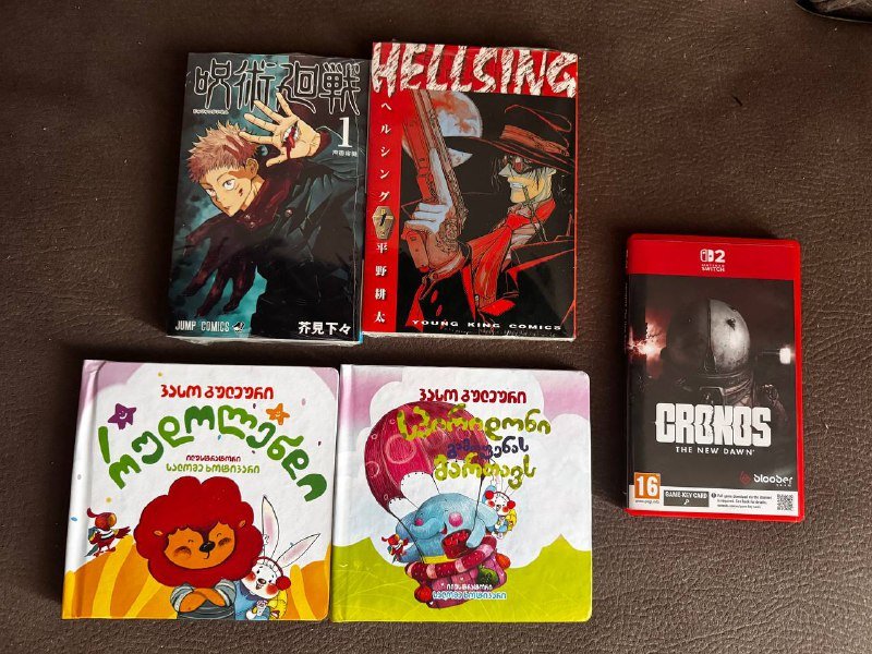 Манга, детские книжки, игра Cronos для Switch 2