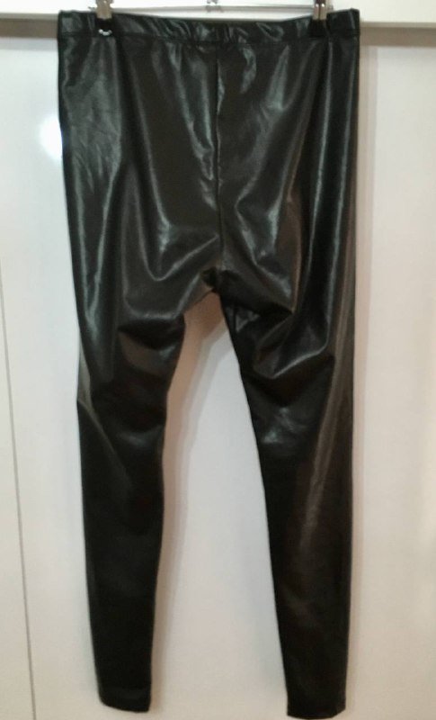 Леггинсы из стрейч тонкой кожи 2