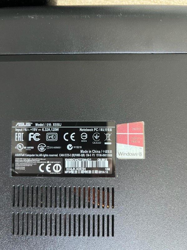 Ноутбук ASUS X550J 3