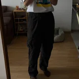 Черные штаны карго Uniqlo U 3