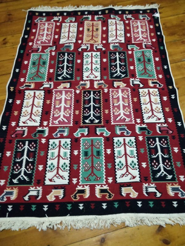 Ковер из хлопка двусторонний 120х180