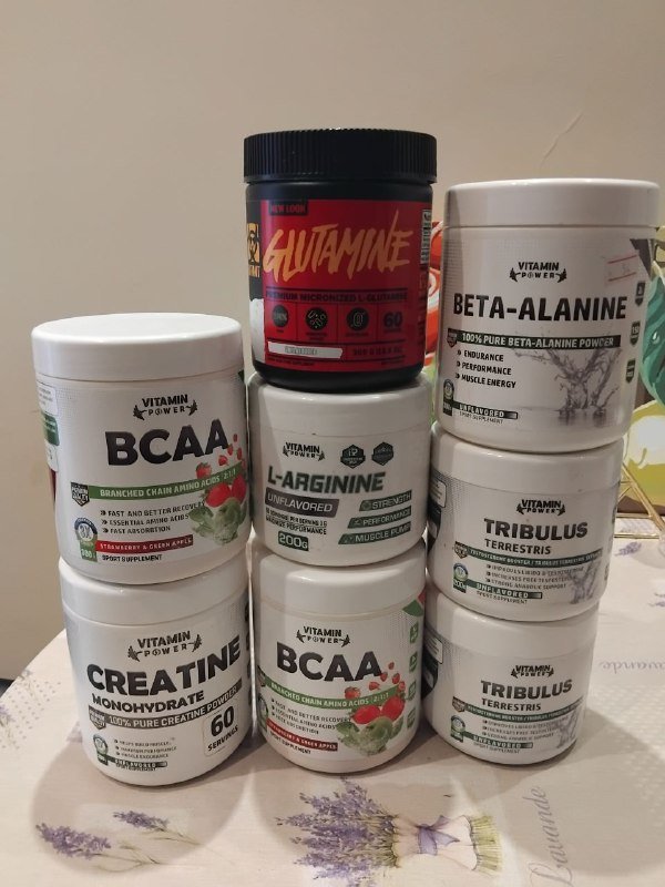 BCAA, Глютамин, L Аргинин, Креатин, Бета Аланин, Трибулус