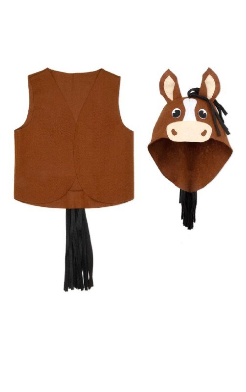 карнавальный костюм жилетка и шапочка лошадка для детей