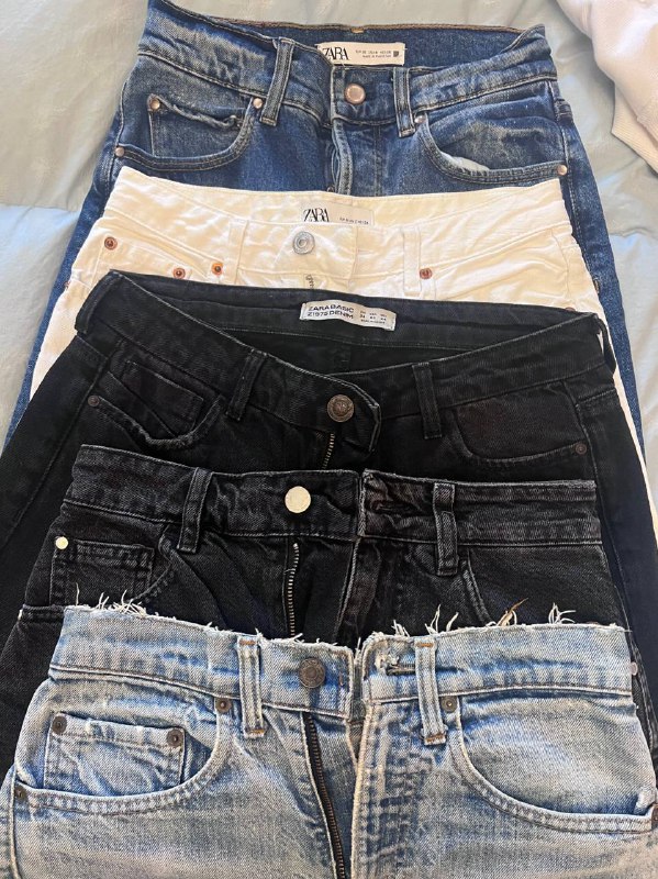 Джинсы и шорты Zara, Mango, Levis размер 34-36