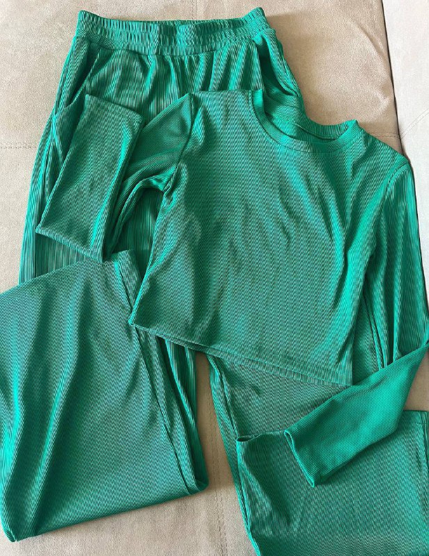 Пижама бархатная, зеленое платье, зеленый костюм 5