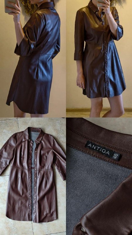 Платье Antiga кожзам весна осень зима